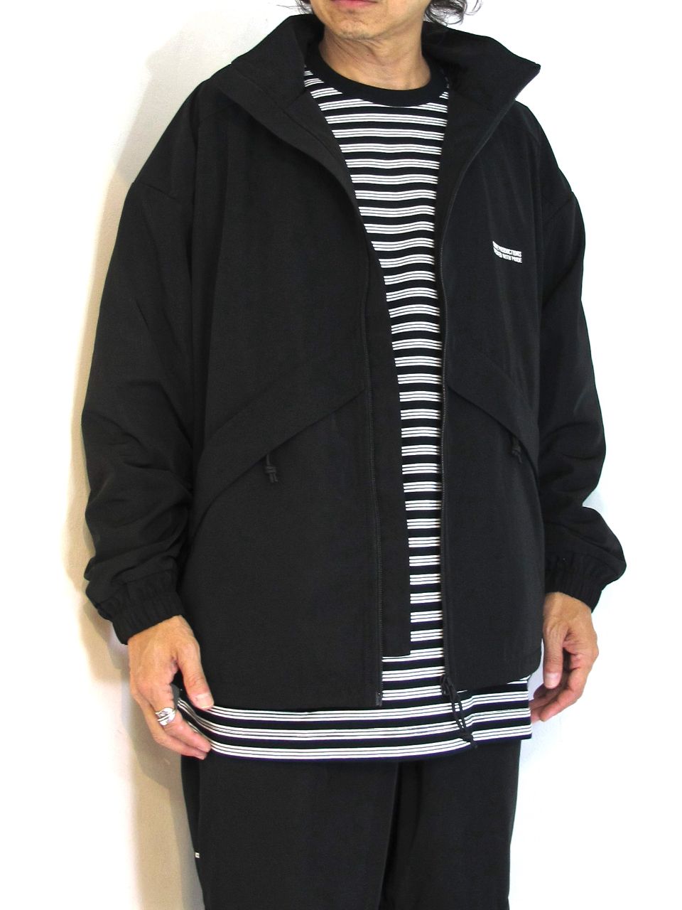 COOTIE PRODUCTIONS - RAZA TRACK JACKET (BLACK) / ポリエステル