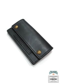 LEATHER WALLET TYPE A (BLACK) / ポーター&ビンゴブラザーズ コラボレザーウォレット