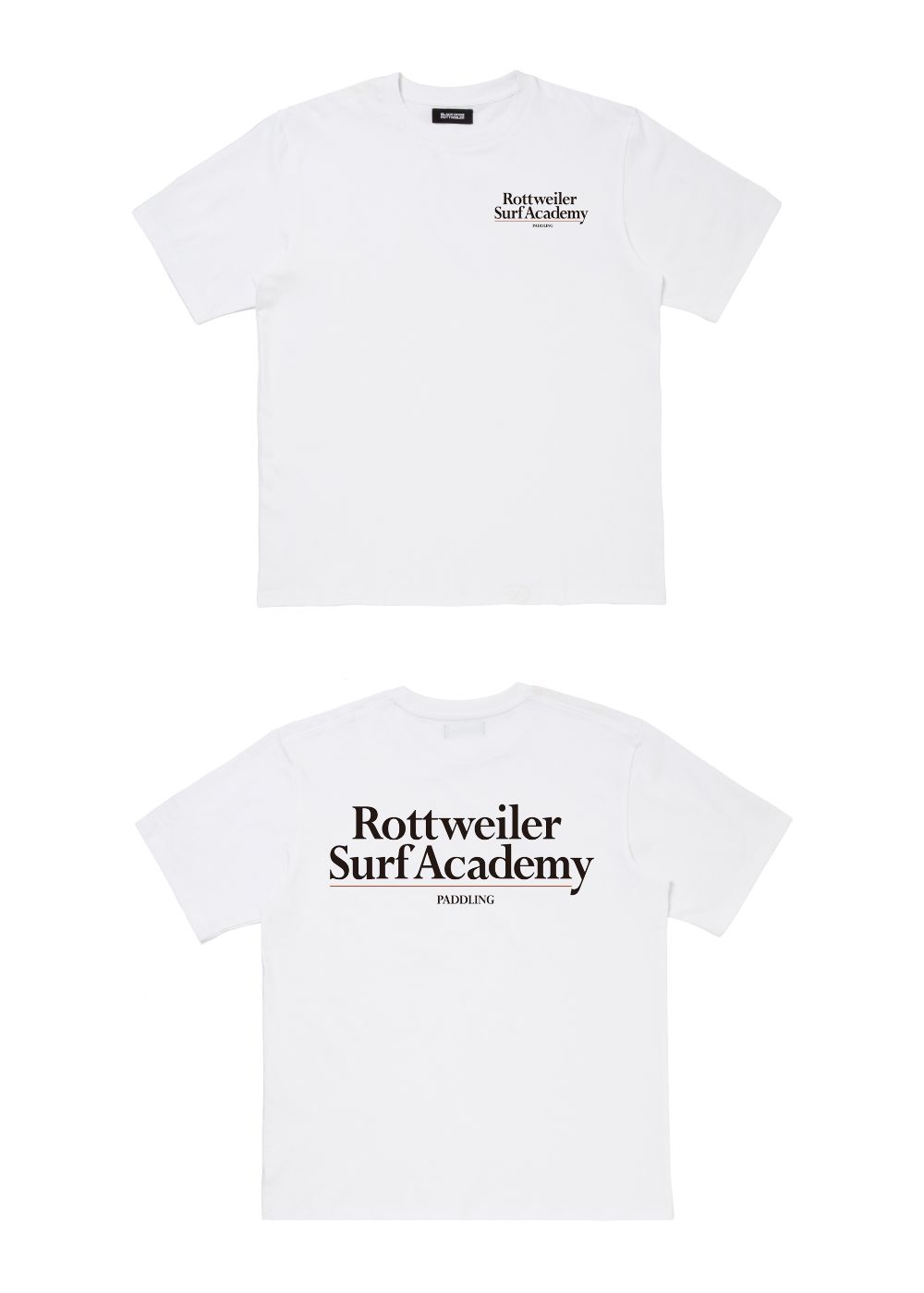 R9 SURF ACADEMY SS TEE (WHITE) /  オリジナル ロゴプリント Tシャツ