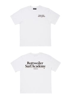 R9 SURF ACADEMY SS TEE (WHITE) /  オリジナル ロゴプリント Tシャツ