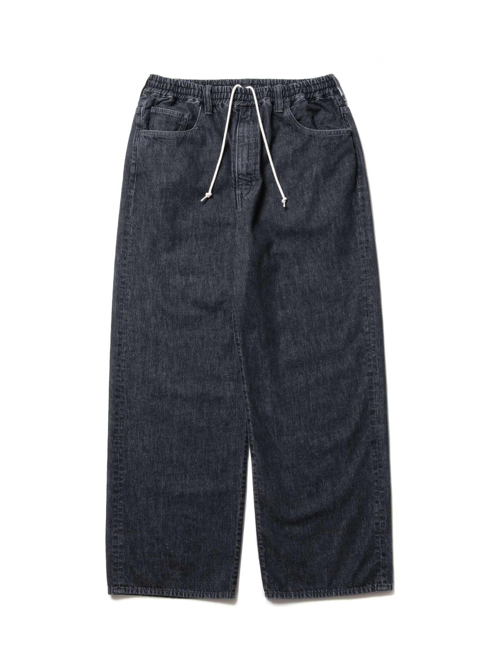 COOTIE PRODUCTIONS - 5 Pocket Denim Easy Pants (BLACK FADE