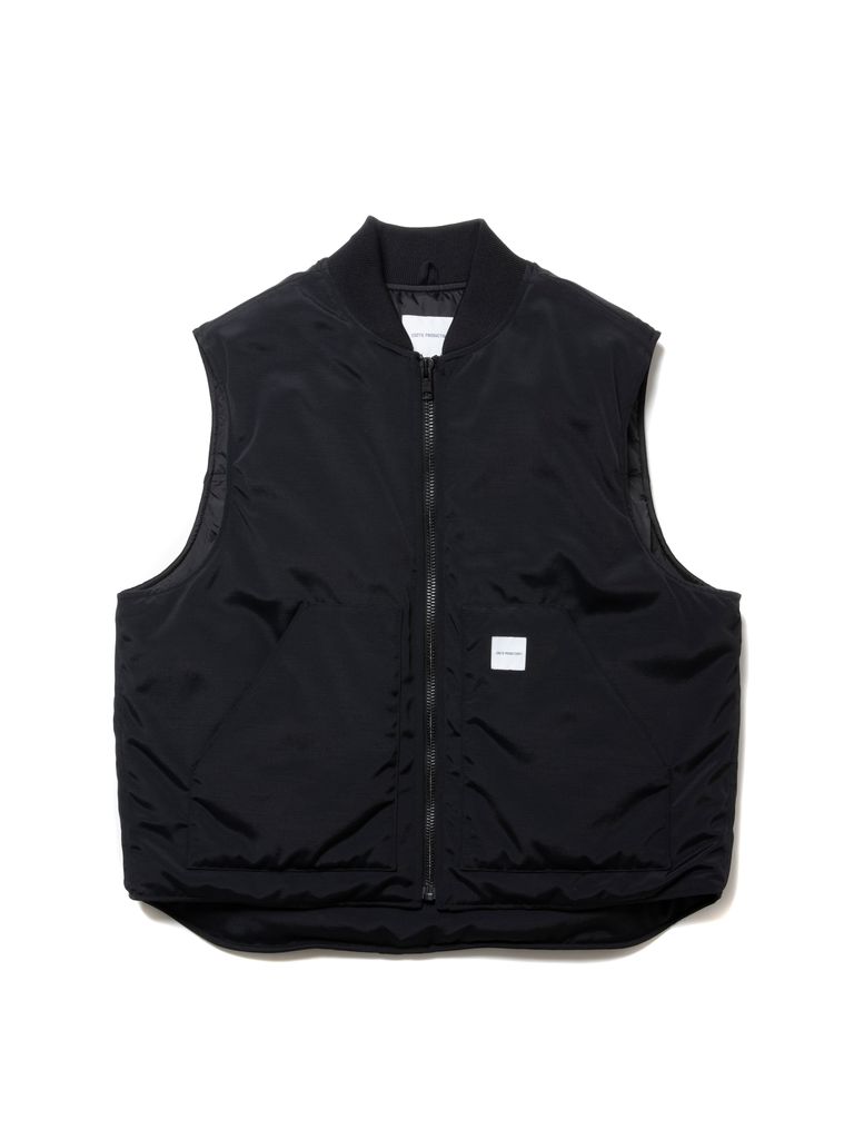 COOTIE PRODUCTIONS - Padded Nylon OX Work Vest (BLACK) / ナイロン 