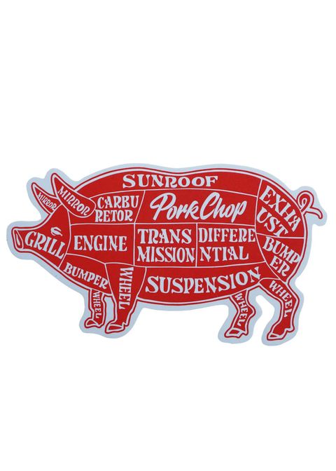 PORK STICKER (RED) / ポークステッカー