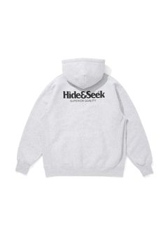 Logo Hooded Sweat Shirt-2 (LIGHT GRAY) / ロゴ スウェット パーカー
