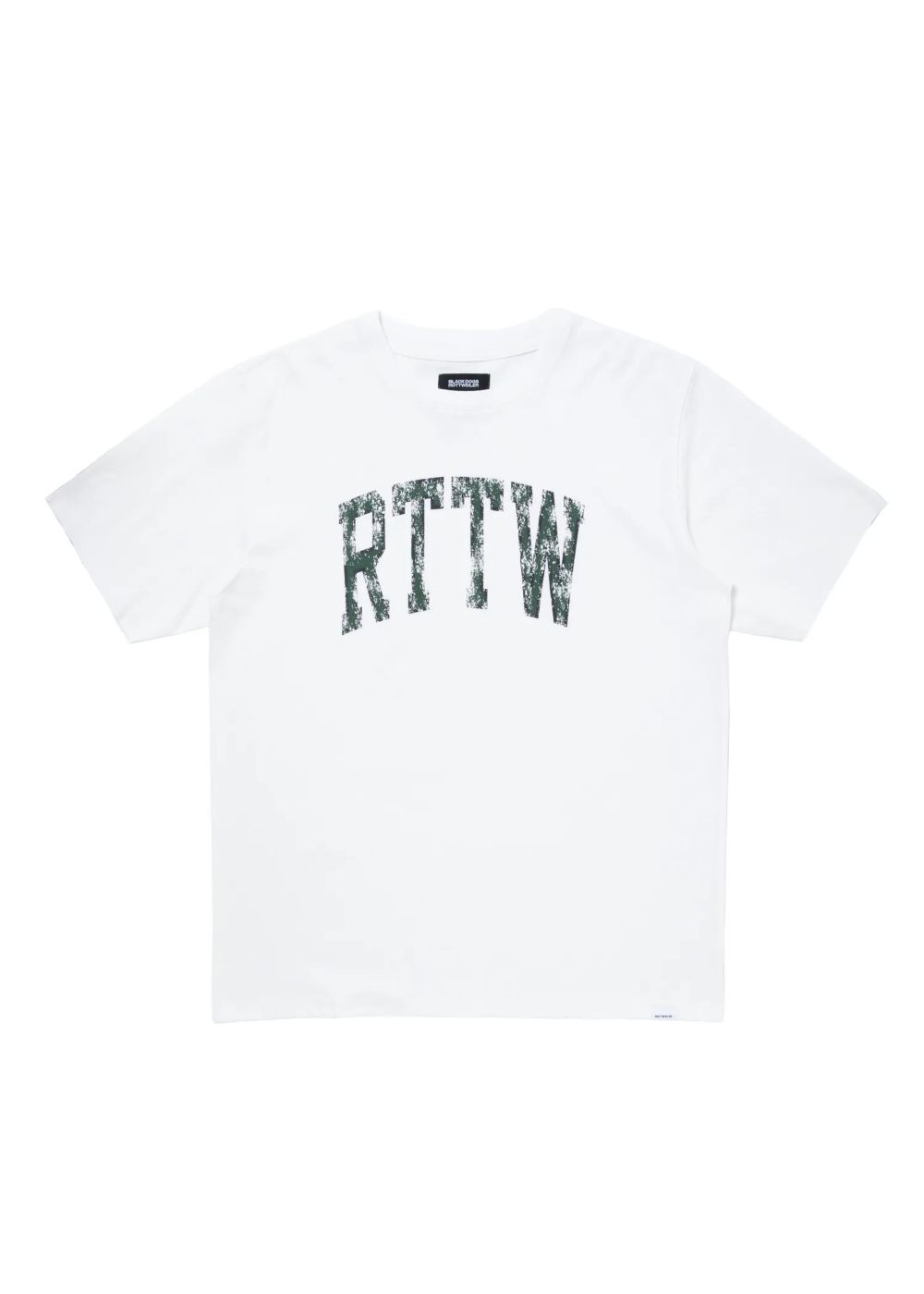R9 RTTW TEE (WHITE) / カレッジロゴ プリント オリジナル Tシャツ