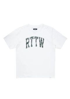 R9 RTTW TEE (WHITE) / カレッジロゴ プリント オリジナル Tシャツ