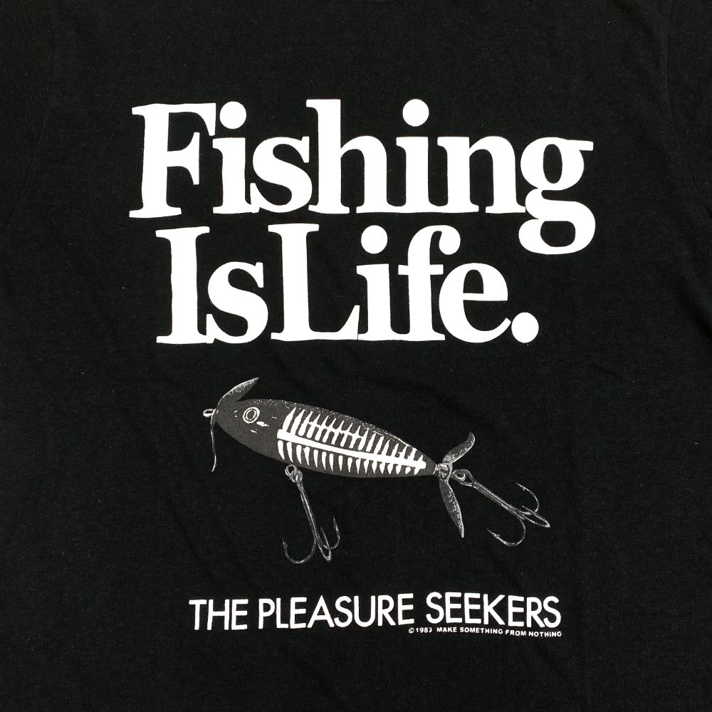 FISHING LIFE VINTAGE TEE (BLACK) / フィッシングライフ ヴィンテージ Tシャツ
