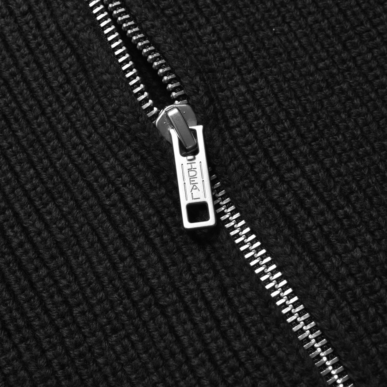 Heavyweight Trucker Knit Blouson (BLK) /  ドライバーズ ニットブルゾン