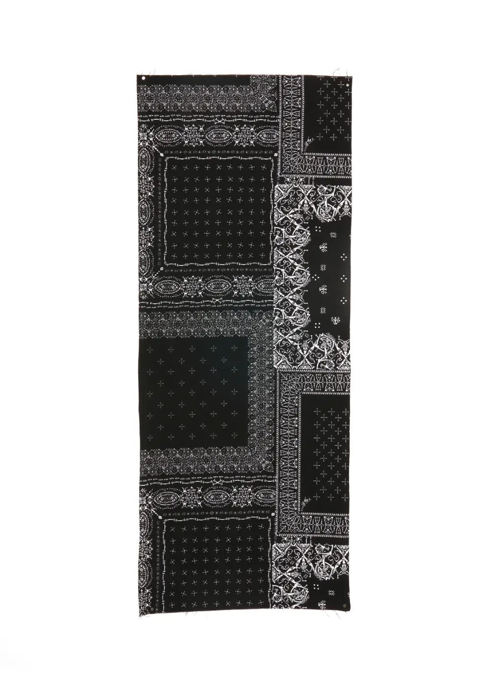 髑髏bandana手拭い (BLACK) / ×横尾忠則 髑髏バンダナ柄 コラボ 手拭い