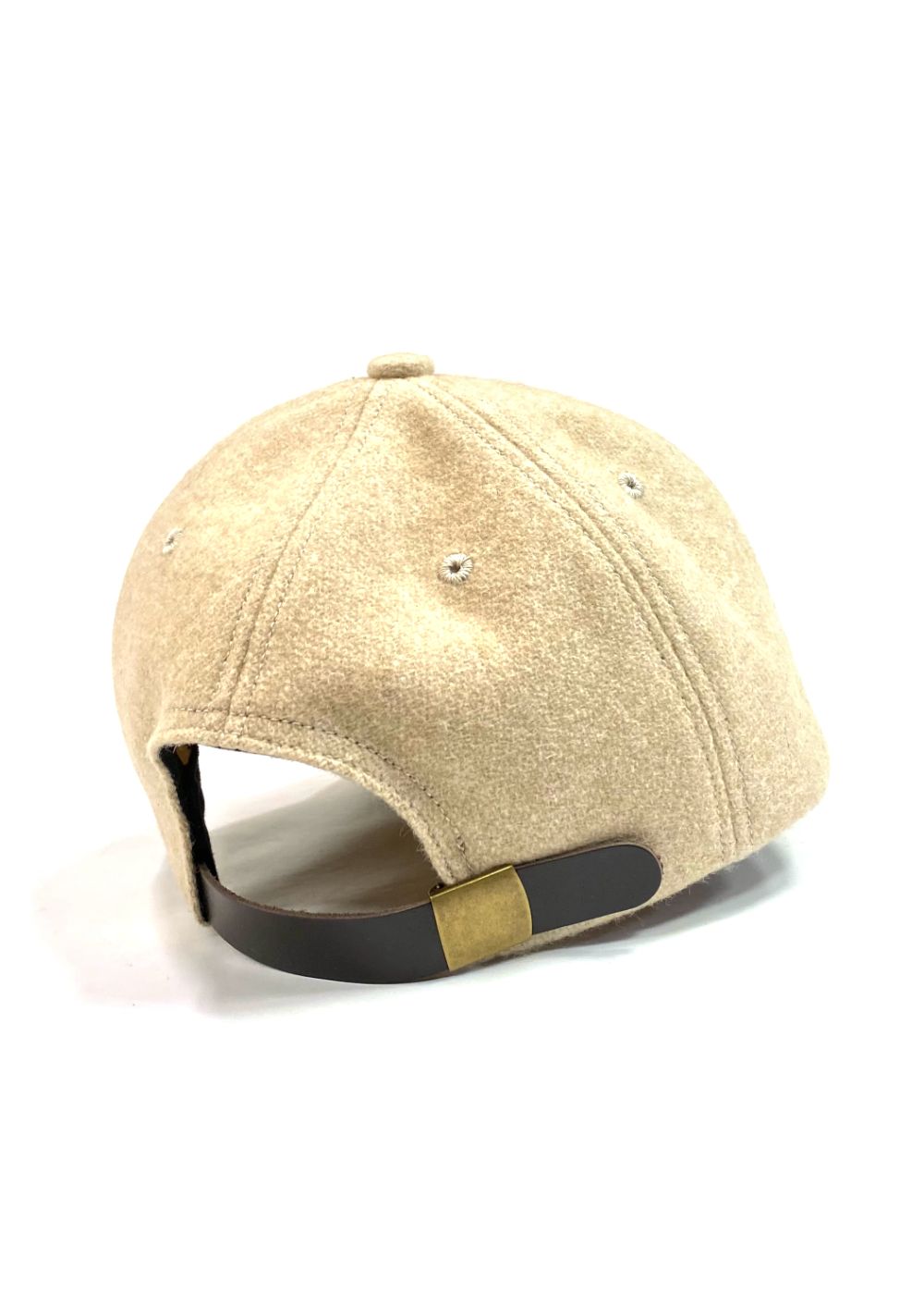 RATS - 【ラスト1点】WOOL LEATHER PATCH CAP (BEIGE) / レザー