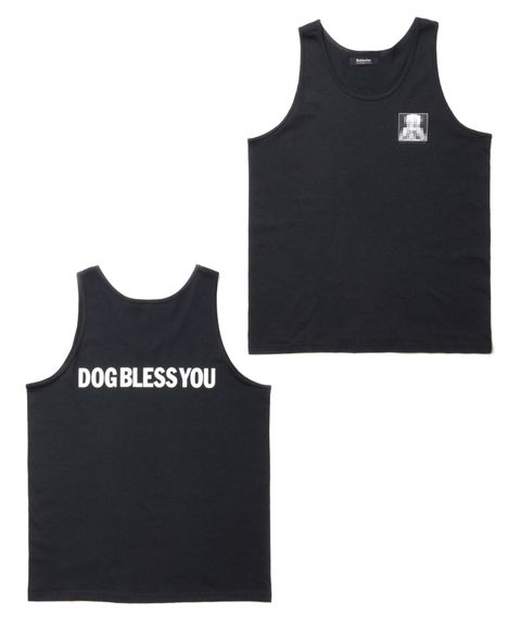 【ラスト1点】MARIA TANK TOP (BLACK) / プリント タンクトップ