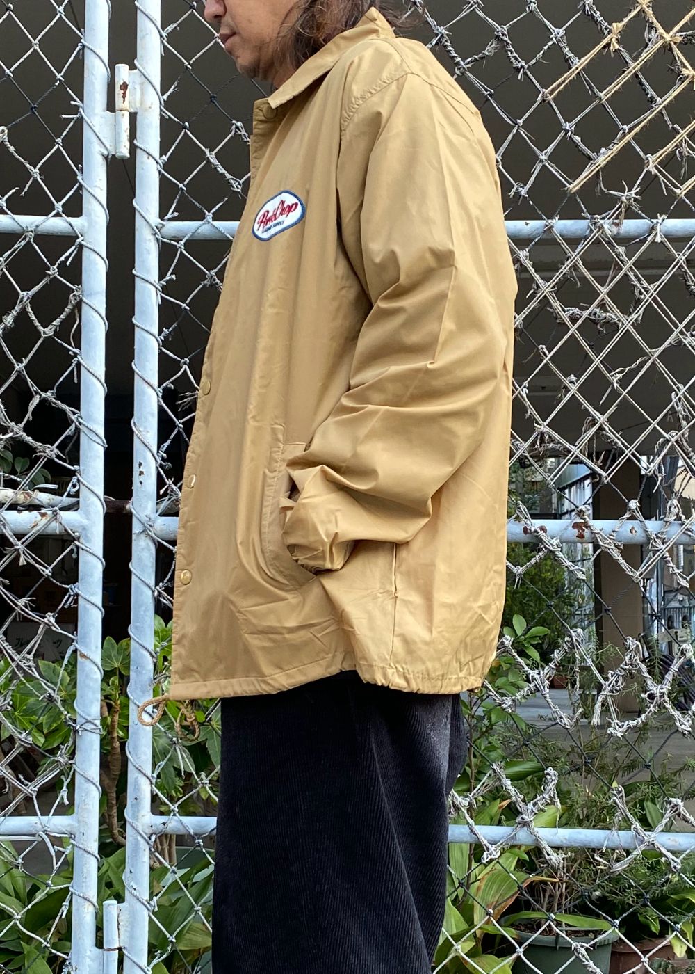 【ラスト1点】BOMB COACH JKT (KHAKI) / プリント コーチジャケット