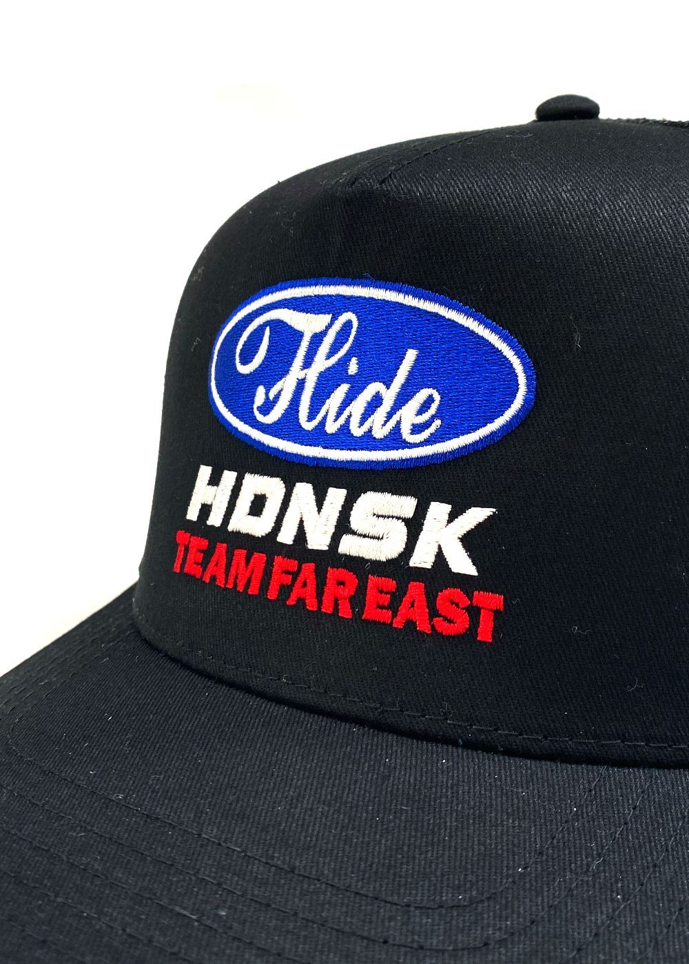 HDNSK Mesh CAP (BLACK) / 刺繍ロゴ メッシュ キャップ
