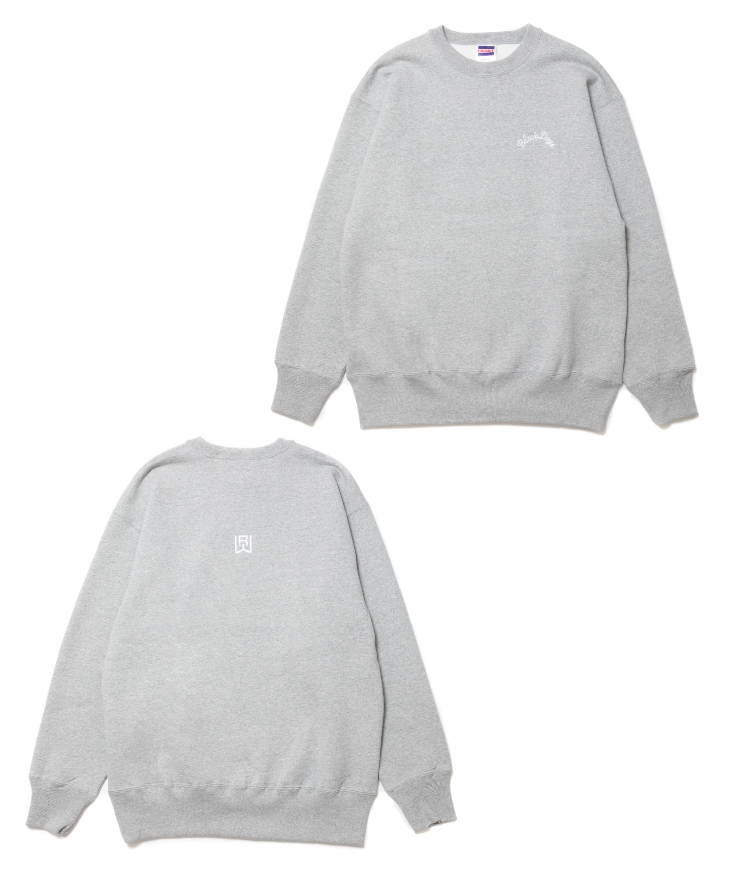 ROTTWEILER - CURSIVE SWEATER (GRAY) / クルーネック スウェット