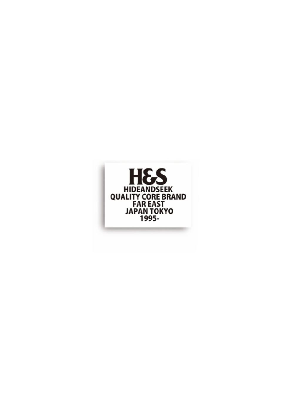 H&S STICKER (M) (WHITE) / ロゴステッカー (Mサイズ)