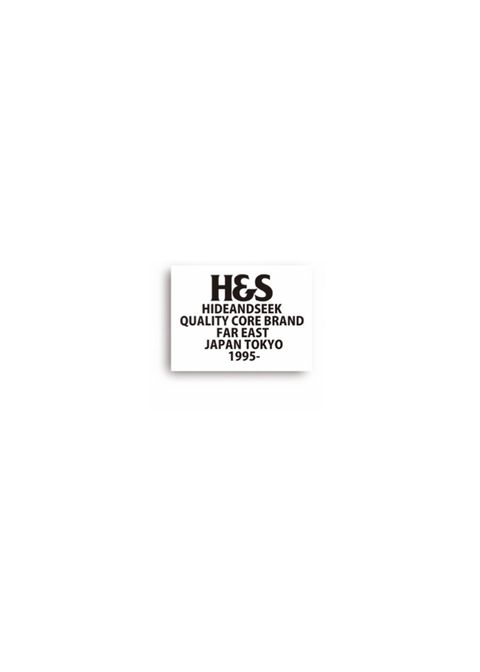 H&S STICKER (M) (WHITE) / ロゴステッカー (Mサイズ)