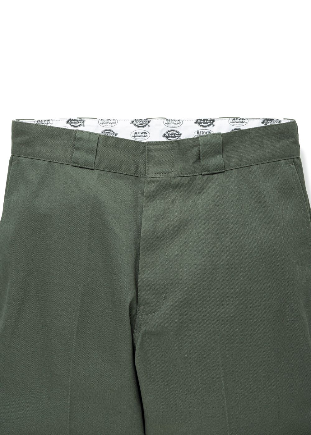 DICKIES 10L TC PANTS "THUNDERS" (OLIVE) / ディッキーズ コラボ チノパンツ