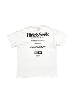 HideandSeek x “H&S DEALER” 30th S/S Tee (WHITE) / ハイドアンドシーク 30周年記念 ディーラー コラボ Tシャツ