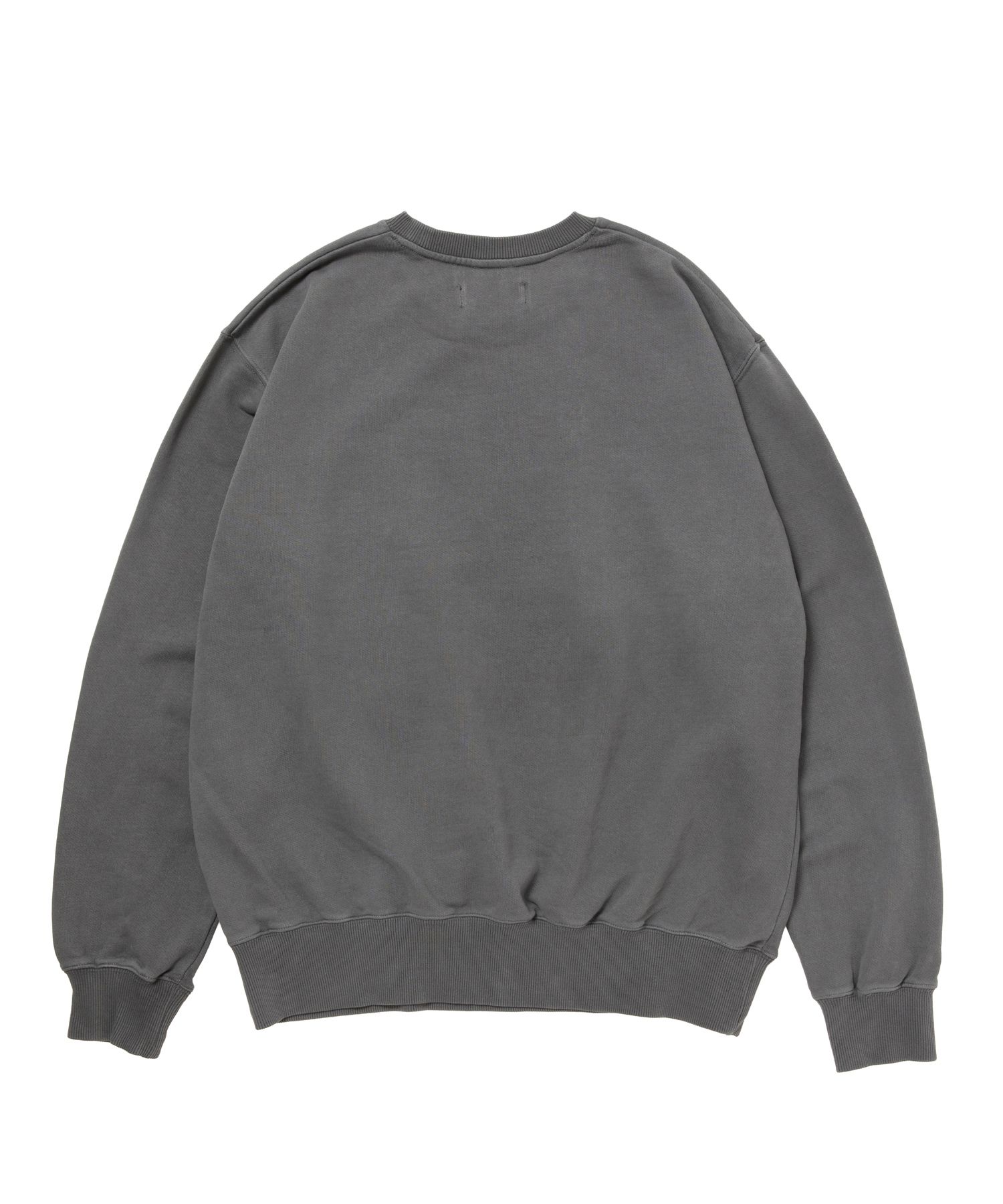 ROTWYLA SWEAT (BLACK) / カレッジロゴ プリント ピグメント スウェット