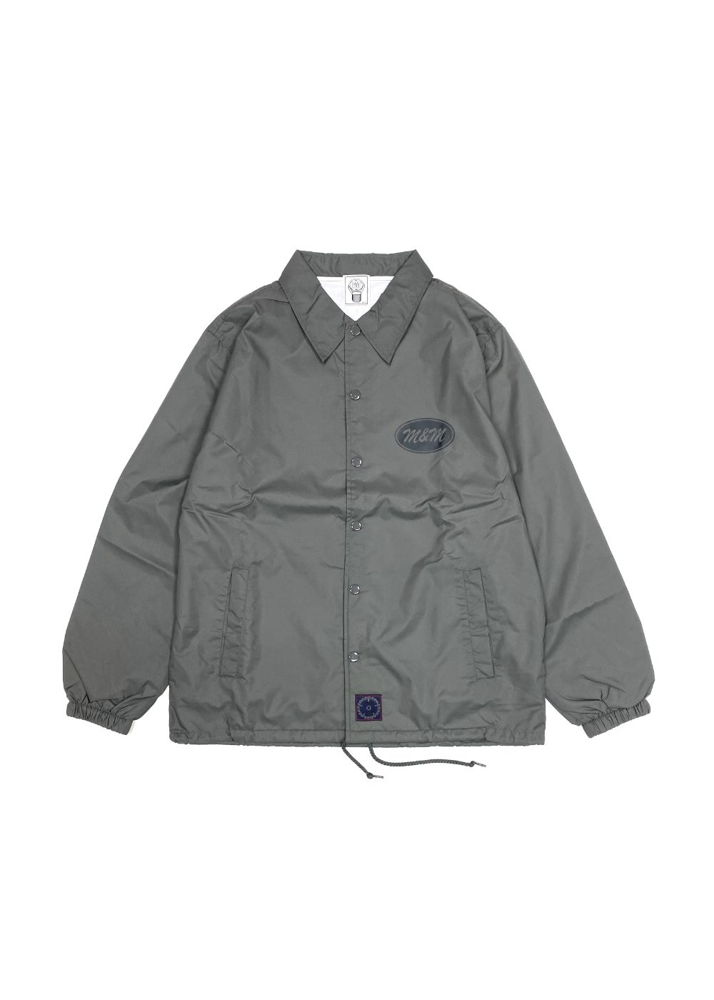 Coach Jacket (CEMENT) / プリント コーチジャケット