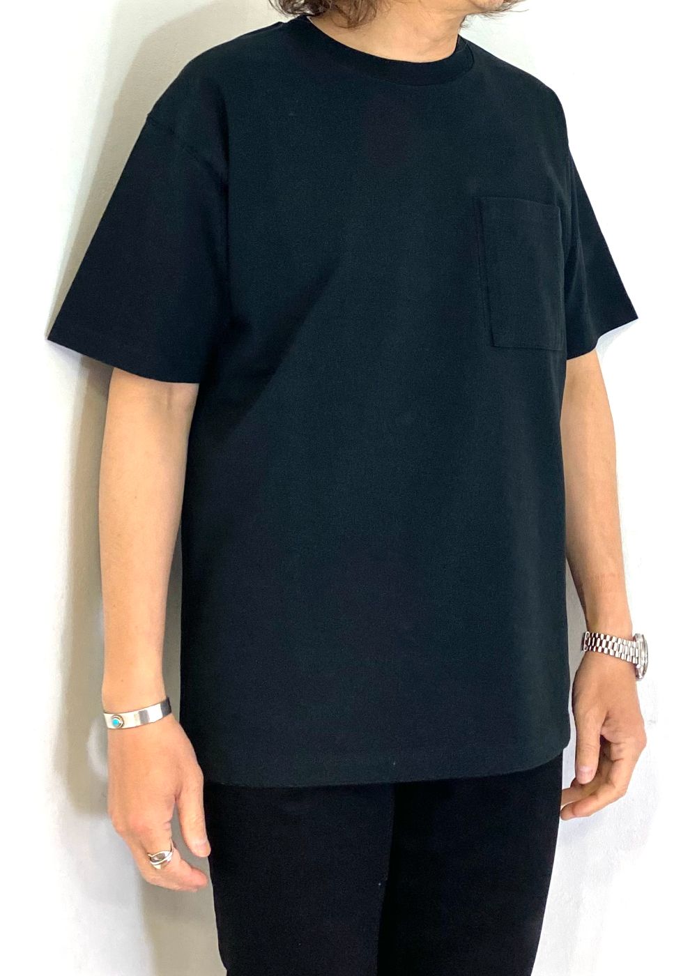 It'll Break Your Neck T-SH (BLK) / オリジナル プリント ポケット Tシャツ