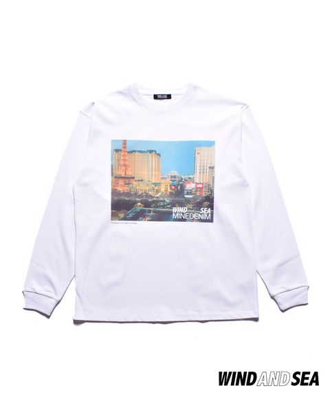 ×WDS Photo L/S Tee (WHITE) / ウィンダンシー コラボ Tシャツ
