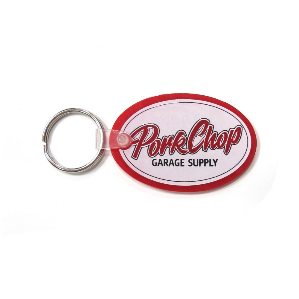 KEY TAG (OVAL SCRIPT) / ラバーキーホルダー