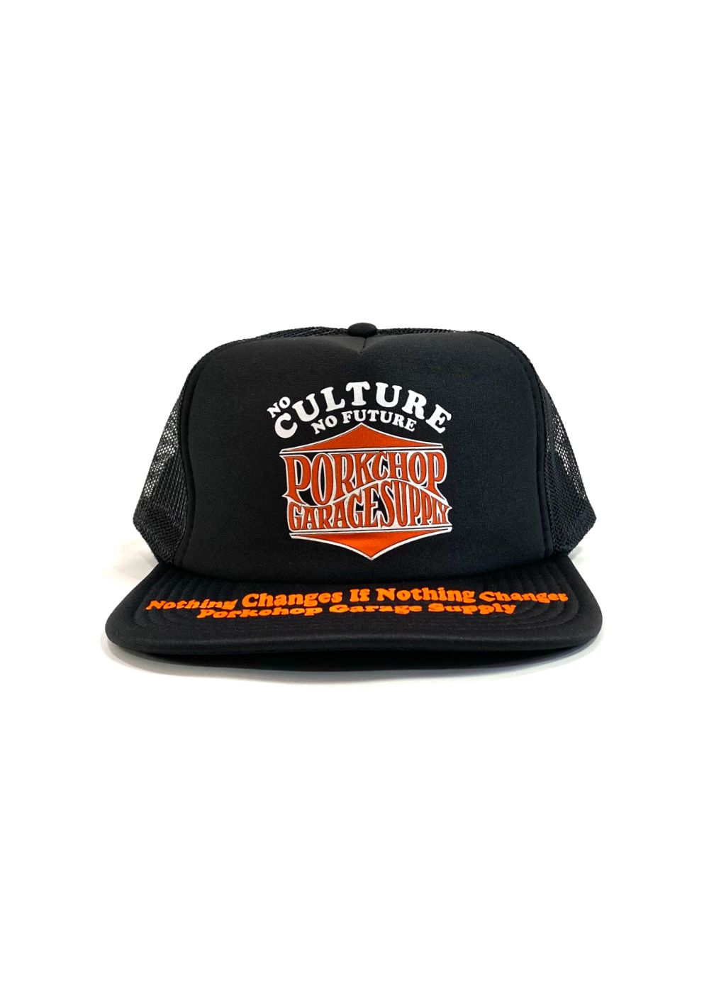 WAVE LOGO MESH CAP (BLACK) / プリント メッシュキャップ