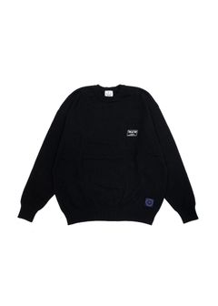 COTTON KNIT SWEATER (BLACK) / コットン ニット セーター