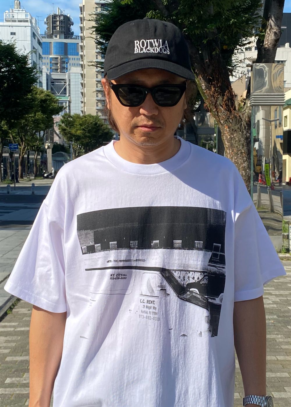 ROTWLA CAP (BLACK) / ロゴ刺繍 ダッド キャップ。