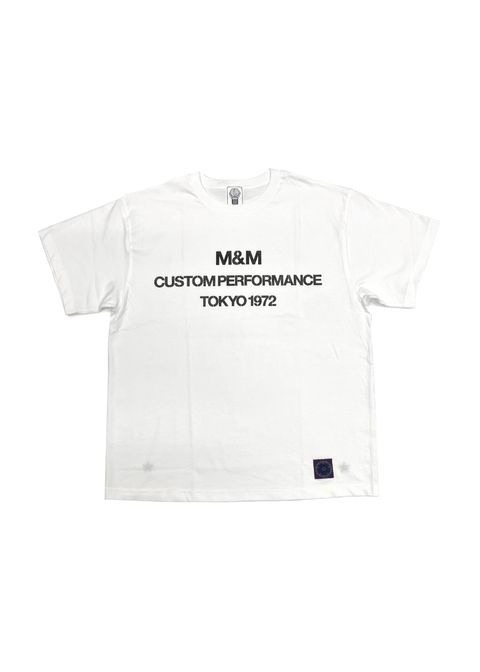 PRINT TEE (WHITE) / ステンシル ロゴ プリント Tシャツ