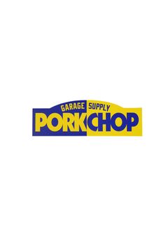 PORKCHOP BLOCK STICKER (BLUE/YELLOW) / ロゴステッカー