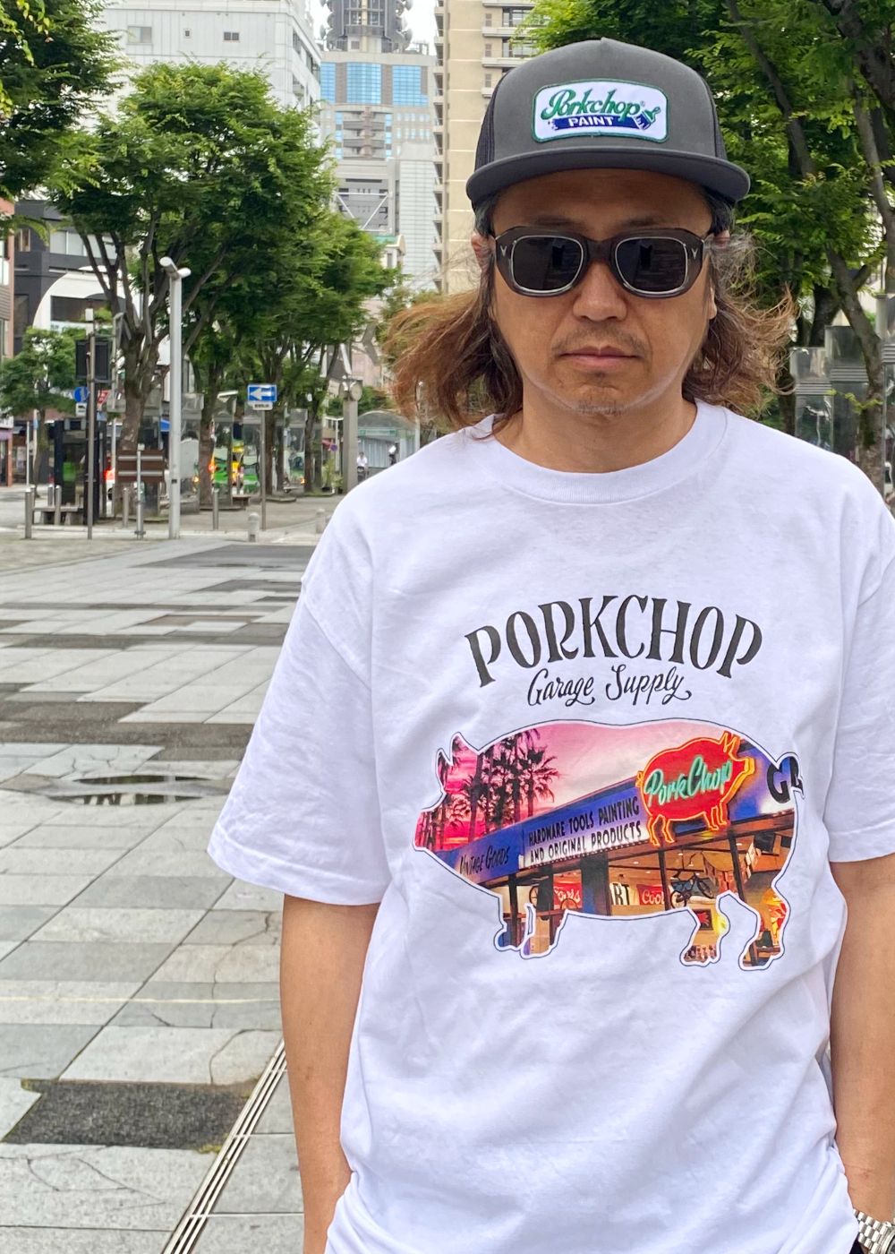 PCP WAPPEN MESH CAP (CHARCOAL) / ワッペン メッシュ キャップ
