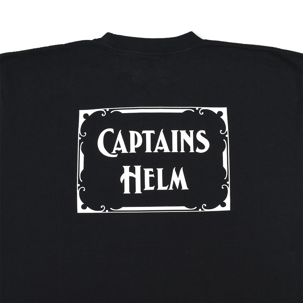 CAPTAINS HELM - ×SUNNY C SIDER CHECKER LOGO S/S TEE (BLACK