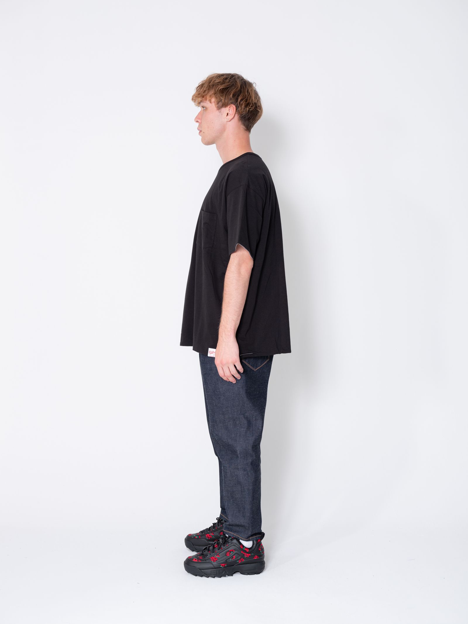 AICON Printed T-shirt Black / TXA-TENGA by Artist-