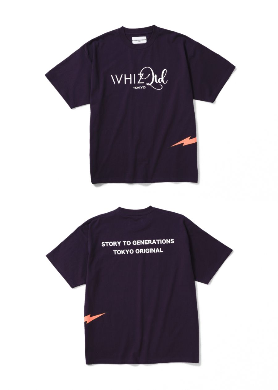 【ラスト1点】LIGHTNING TEE (NAVY) / ロゴ プリントTシャツ