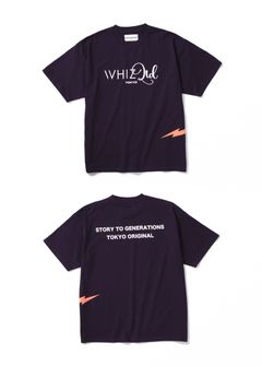 【ラスト1点】LIGHTNING TEE (NAVY) / ロゴ プリントTシャツ