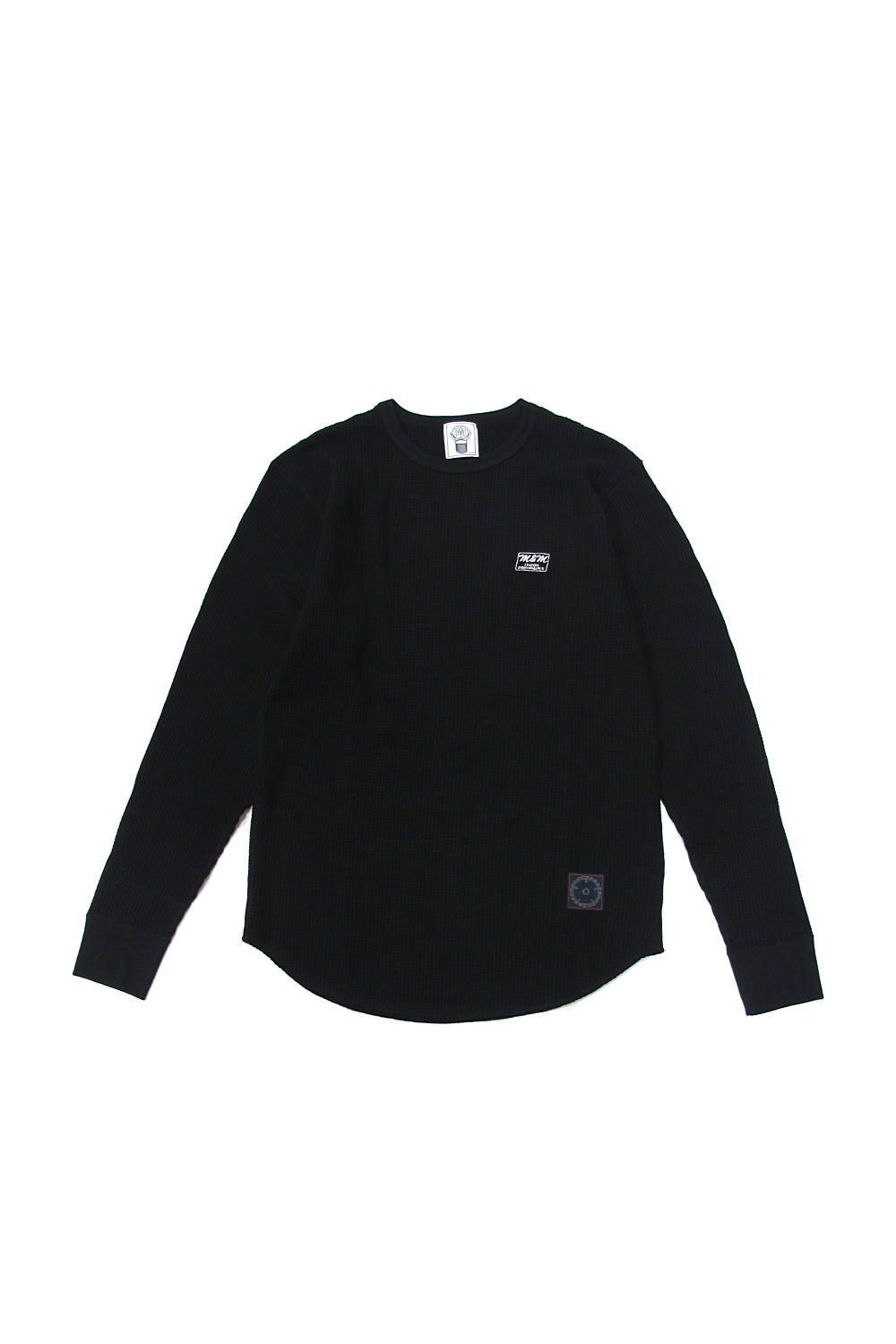 M&M CUSTOM PERFORMANCE - WAFFLE L/S T-SHIRT (WHITE) / バック