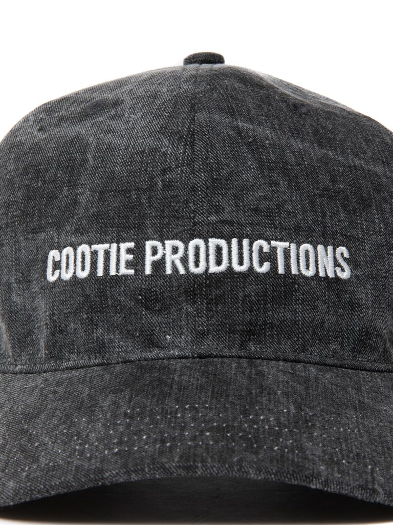 COOTIE PRODUCTIONS - Pigment Coating Twill 6 Panel Cap (BLACK 