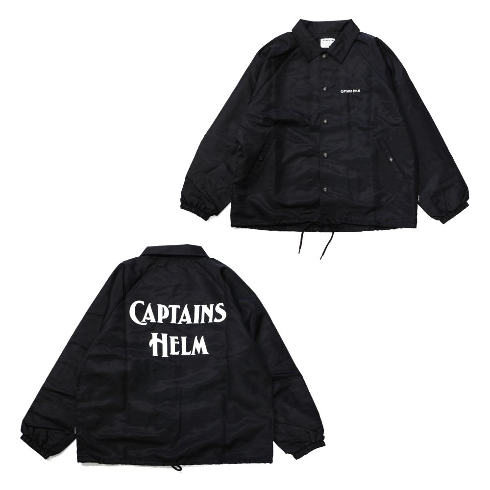 CAPTAINS HELM - LOGO COACH JACKET (BLACK) / ロゴプリント コーチ ...