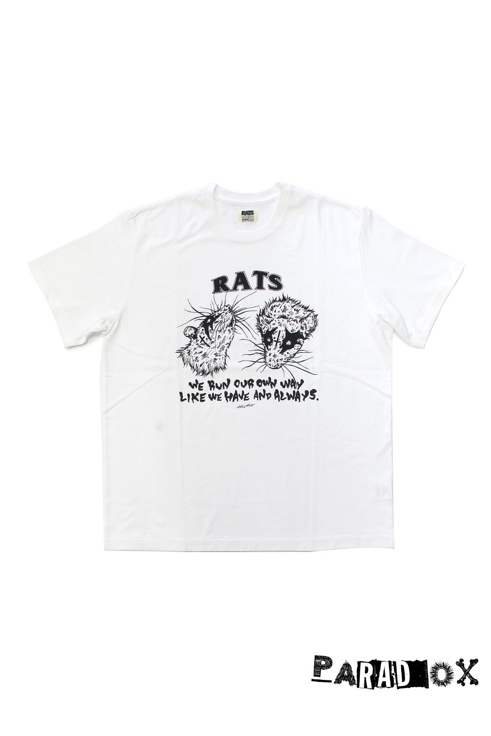 ×Hirotton TEE "OUR OWN WAY" (WHITE) / ×ヒロットン コラボT
