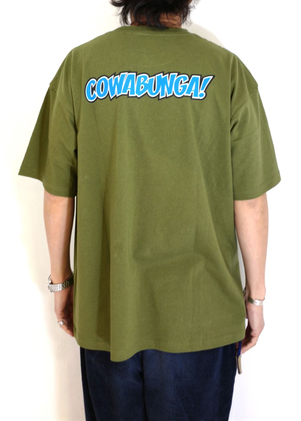S/S PRINT T "TURTLES" (OLIVE) / ミュータントタートルズ コラボ Tee