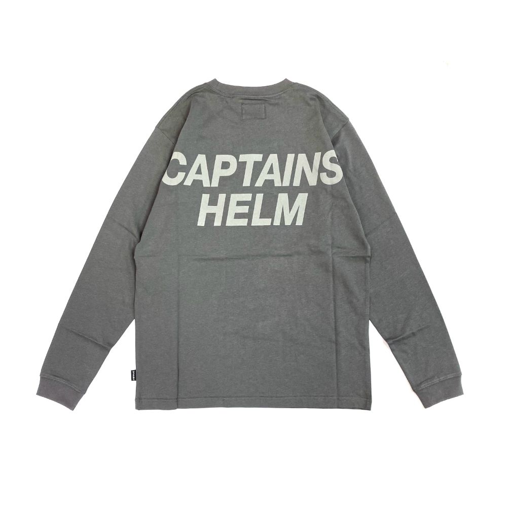 CAPTAINS HELM - REFLECTIVE LOGO L/S TEE (BLACK) / オリジナル