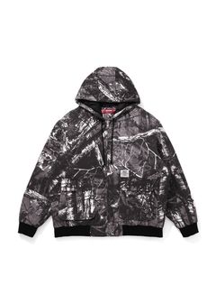 Camo Zip Hooded Jacket (BLACK CAMO) / オリジナル カモフラージュ フード ジャケット / セットアップ可能