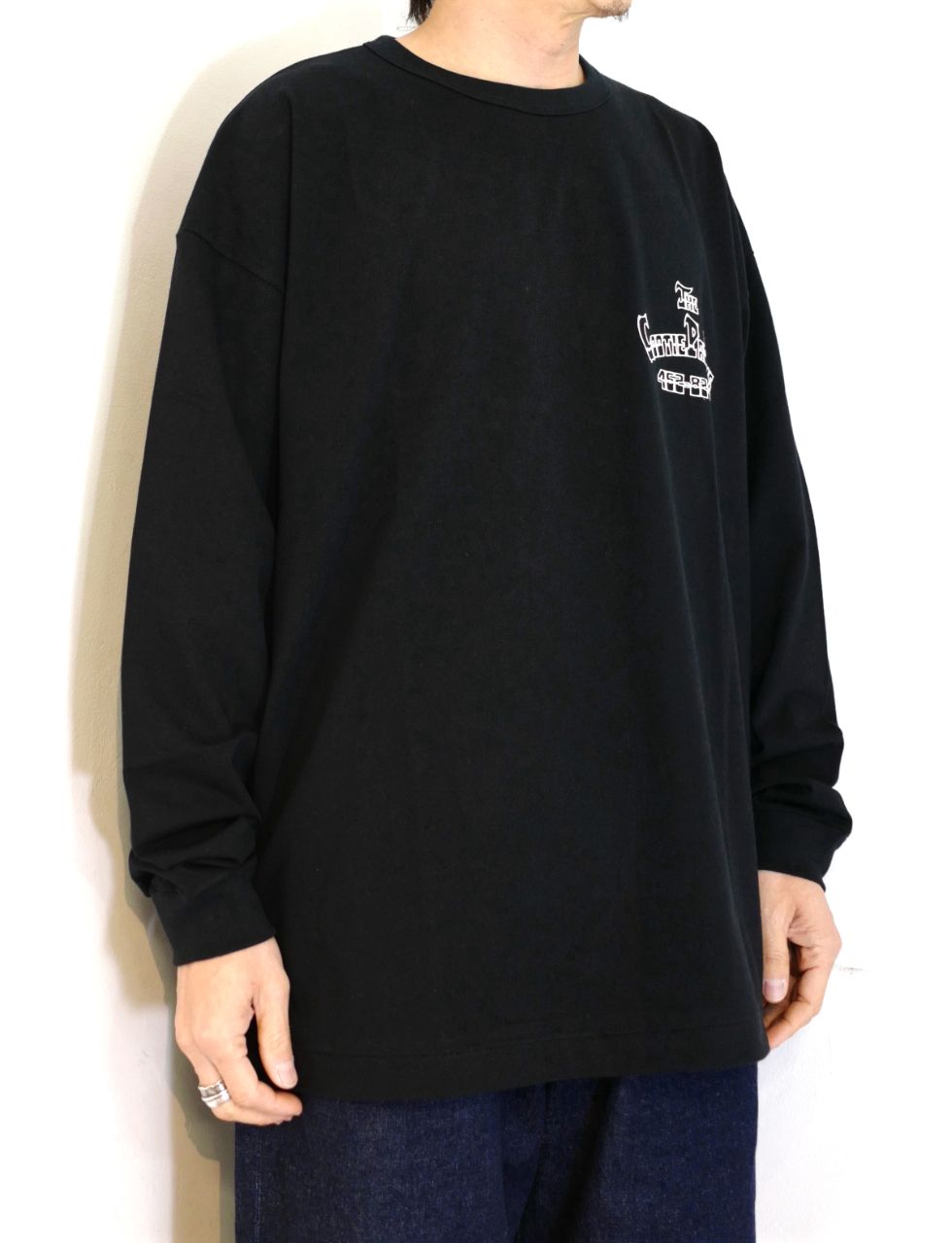 COOTIE PRODUCTIONS - Print Oversized L/S Tee (LOWRIDER) (BLACK 