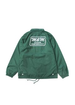 LOOPHOLE 20th ANNIVERSARY PRINT WINDBREAKER (IVY GREEN) / ループホール20周年記念 コーチジャケット