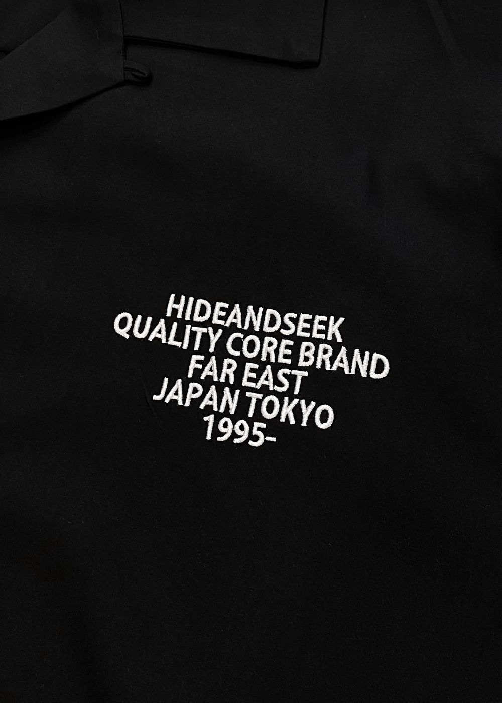 Open Collar L/S Shirt (BLACK) / オリジナル オープンカラー シャツ