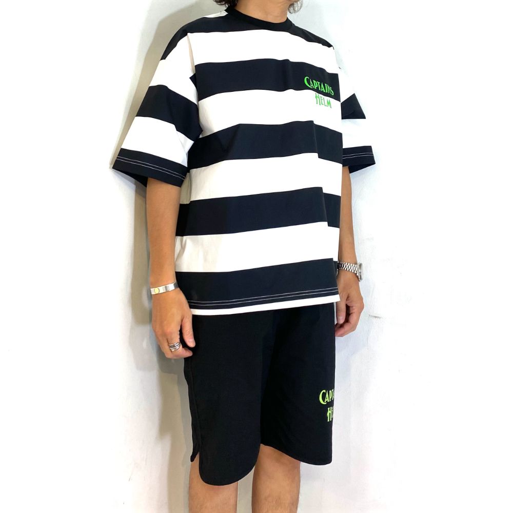 "OCEANSIDE DIVISION" HELM SURF TEE (BORDER) / ドライストレッチ サーフ Tシャツ