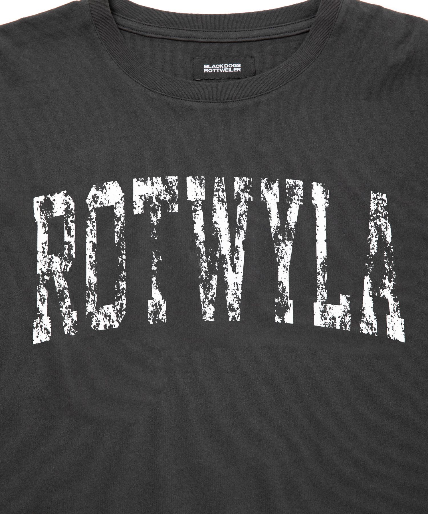 R9 ROTWYLA TEE (BLACK) / カレッジロゴ プリント オリジナル Tシャツ