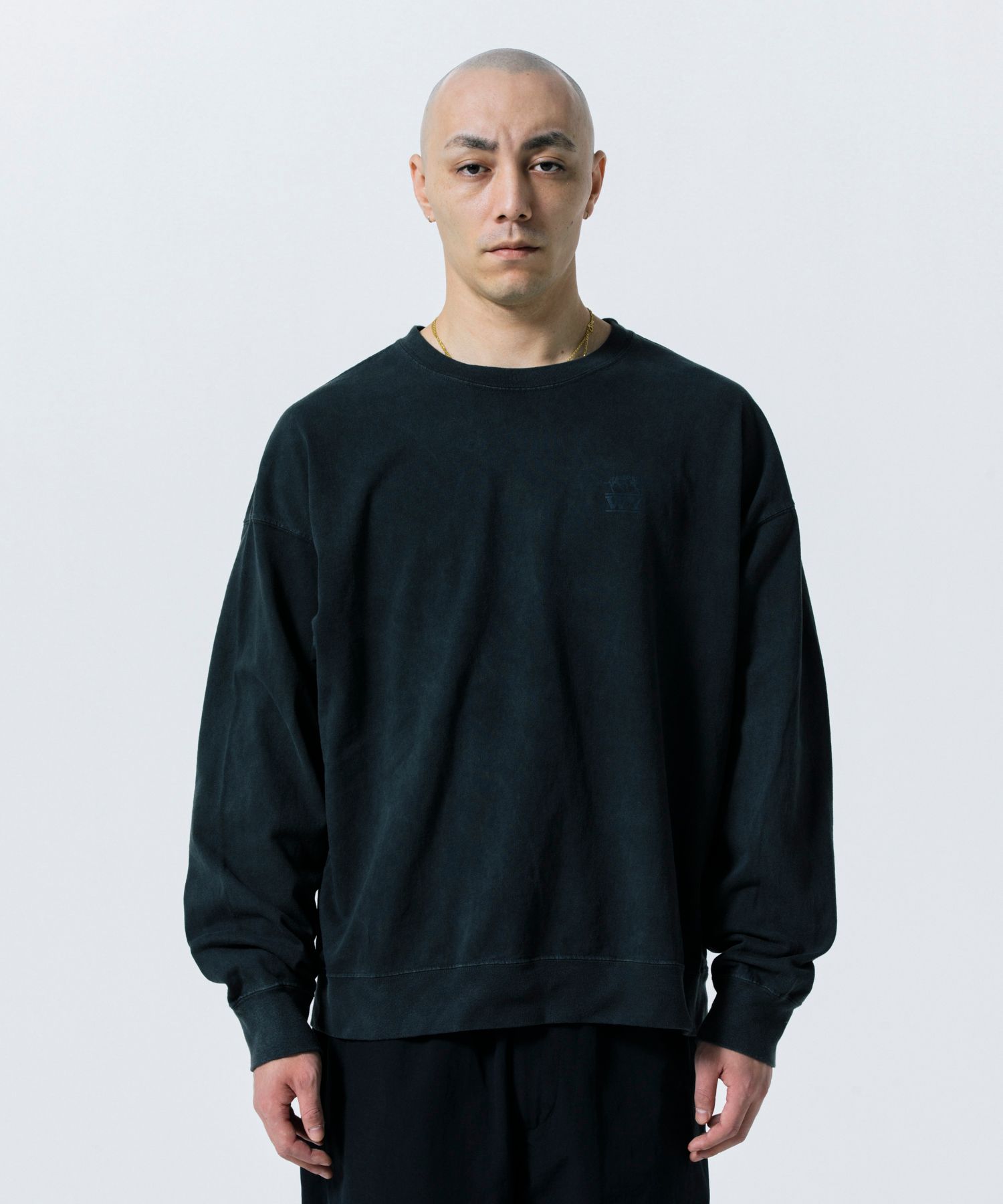 PIG DOG SWEATER (BLACK) / オリジナル ピグメント スウェット